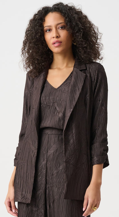 Veston ouvert en satin plissé - Joseph Ribkoff #263050
