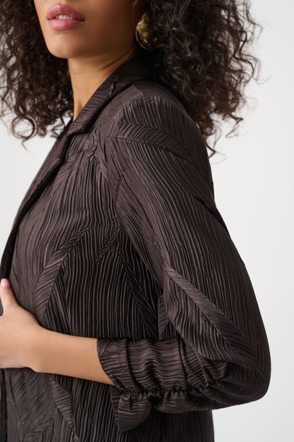 Veston ouvert en satin plissé - Joseph Ribkoff #263050