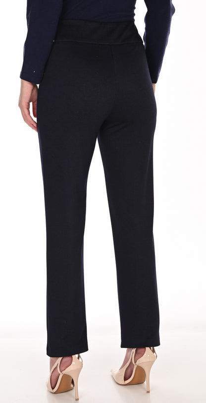 Pantalon droit en tricot denim à enfiler - Frank Lyman #263251