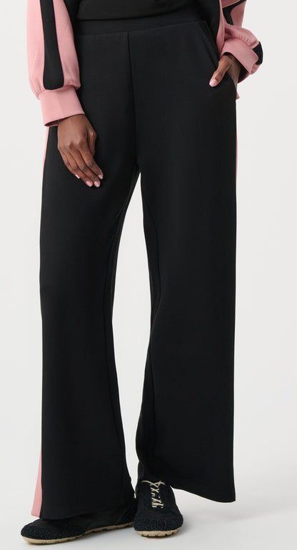 Pantalon à jambe large en jersey scuba à blocs de couleurs - Joseph Ribkoff #263622
