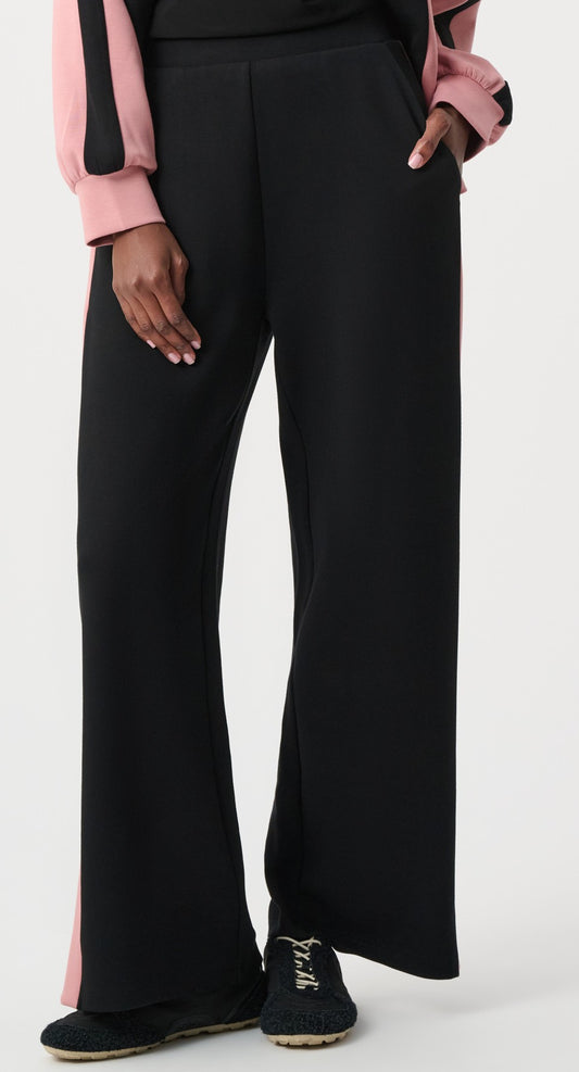Pantalon à jambe large en jersey scuba à blocs de couleurs - Joseph Ribkoff #263622