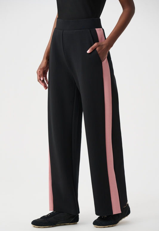 Pantalon à jambe large en jersey scuba à blocs de couleurs - Joseph Ribkoff #263622