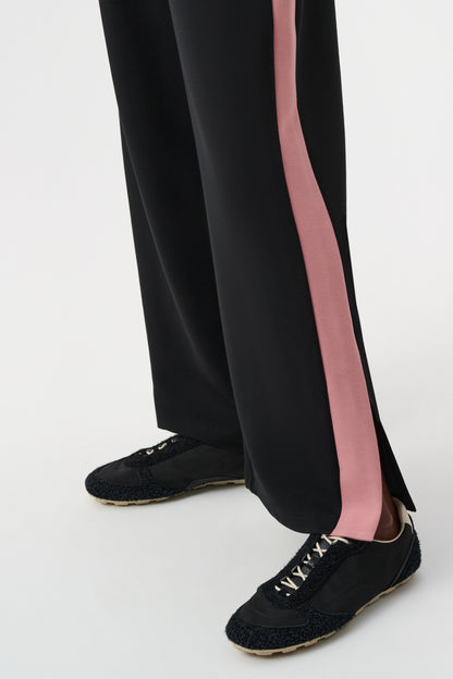 Pantalon à jambe large en jersey scuba à blocs de couleurs - Joseph Ribkoff #263622