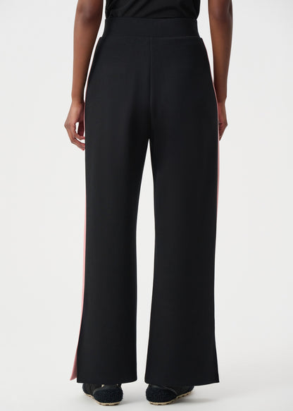 Pantalon à jambe large en jersey scuba à blocs de couleurs - Joseph Ribkoff #263622
