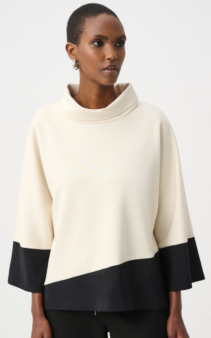 Colour Block Scuba Knit Trapeze Top - Joseph Ribkoff #263641