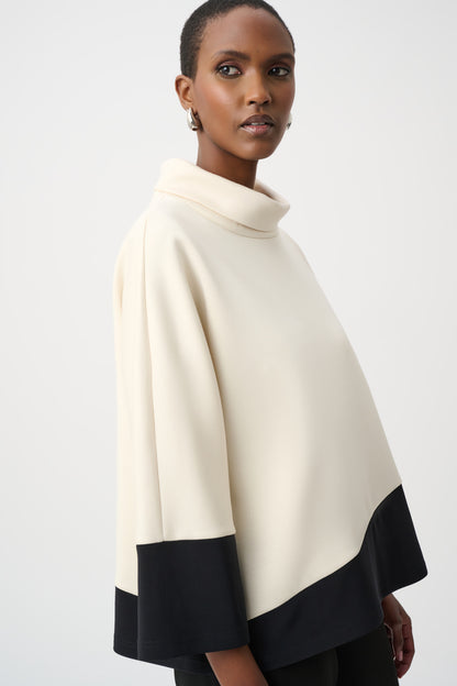 Colour Block Scuba Knit Trapeze Top - Joseph Ribkoff #263641