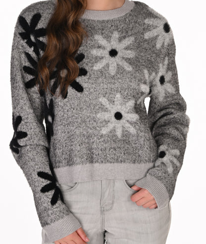 Pull fleuri texturé à motif floral contrastant - Frank Lyman  #263713