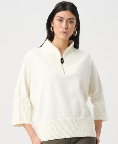 Funnel Neck Brushed Viscose/Nylon Knit - Joseph Ribkoff #263937
