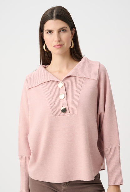 Tricot à col châle en mélange de viscose et de nylon brossé - Joseph Ribkoff #263938