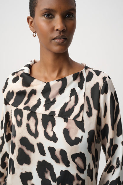 Animal print satin top - Joseph Ribkoff #264204