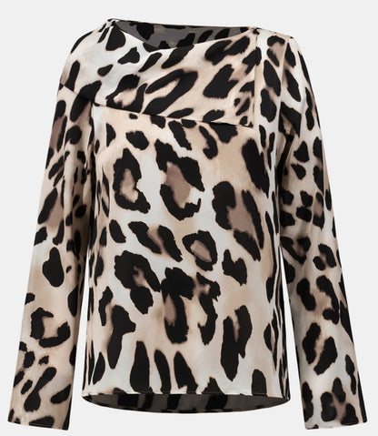 Animal print satin top - Joseph Ribkoff #264204