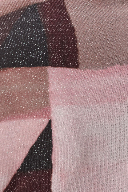 Tricot en lurex à imprimé géométrique - Joseph Ribkoff  #264205