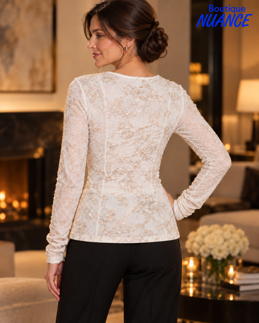 Haut en tricot opale - Frank Lyman  #264214
