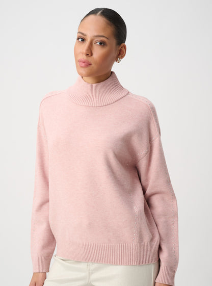 Turtleneck knit with embellishments - Joseph Ribkoff #264934