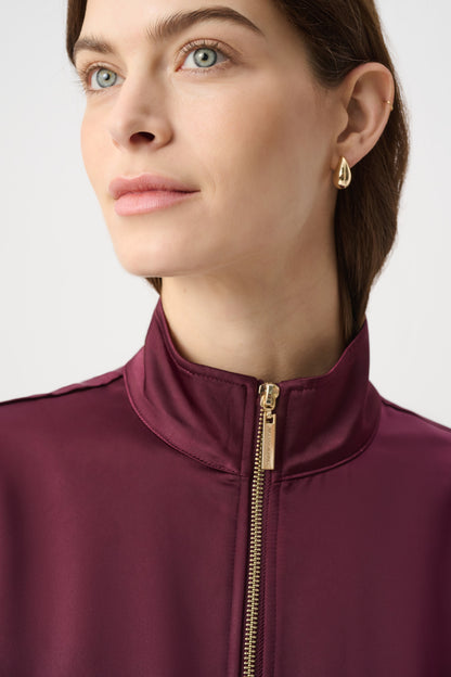 Puff-Sleeve Satin Utility Jacket - Joseph Ribkoff #264939