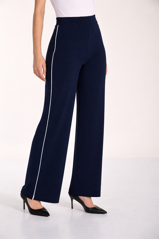 Pantalon large à bande latérale contrastante - Frank Lyman #266005