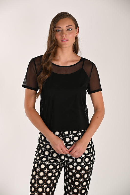 Élégance Voilée – Le Haut Translucide Frank Lyman #266147