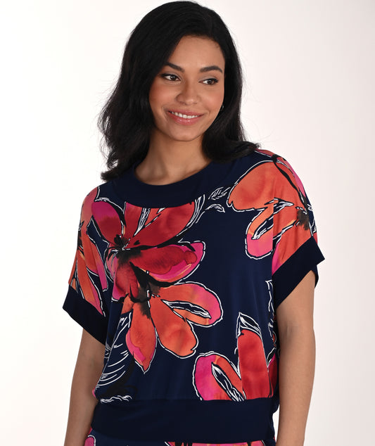 High Flower Indigo – The Silky Knit Frank Lyman #266356