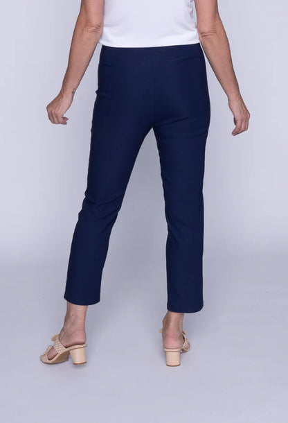 Capri à enfiler en tissu extensible de type millenium et coupe droite – ISCA #3138