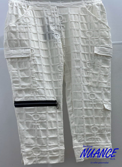 Bulle Blanche à Carreaux - Le Pantalon My Soul #4107