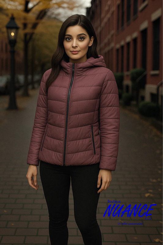 Tribal quilted, water-repellent coat – Lightness &amp; Elegance #4800O-3438