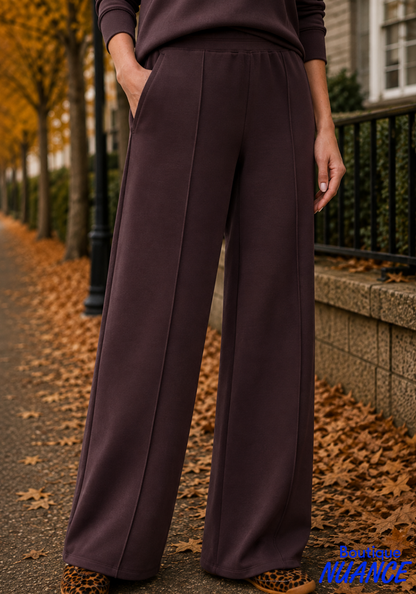 Pantalon à jambe large et plis nervurés - Tribal #6295O-5032