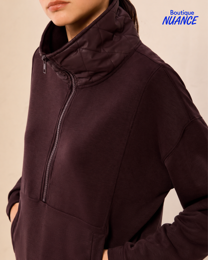 Half-zip top with quilted details - Tribal #6298O-5032