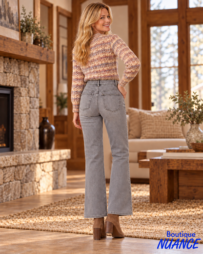Jean Brooke à jambe droite et broderies florales scintillantes – Tribal #6357O-5842