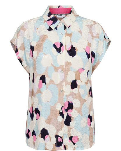 Chemisier à manches courtes, motifs abstraits, par NÜMPH #705238