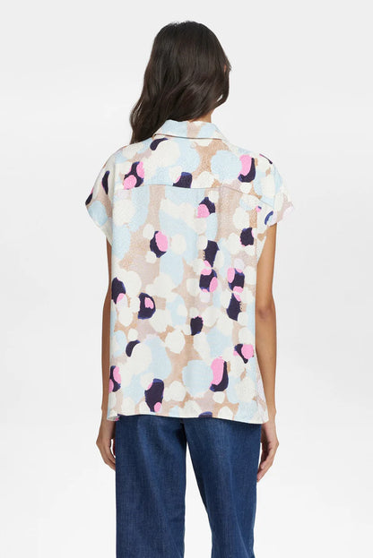 Chemisier à manches courtes, motifs abstraits, par NÜMPH #705238