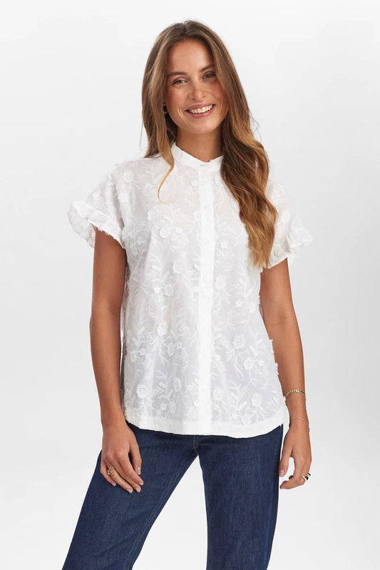 Chemisier en coton brodé, par NÜMPH #705260