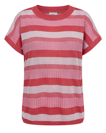 Striped Short Sleeve Pullover by NÜMPH #705325