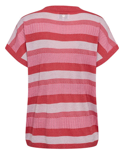 Striped Short Sleeve Pullover by NÜMPH #705325