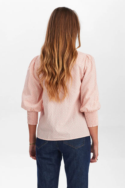 Chemisier raffiné au look bohème, imprimé délicat, par NÜMPH #705406