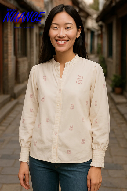 Élégance Bohème – Le Chemisier NÜMPH #705907