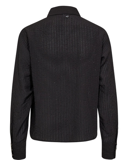 Élégance Scintillante – Le Chemisier Noir NÜMPH #706043