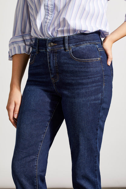 Sophia Curvy Straight Leg Jeans, by TRIBAL #7572V-5050