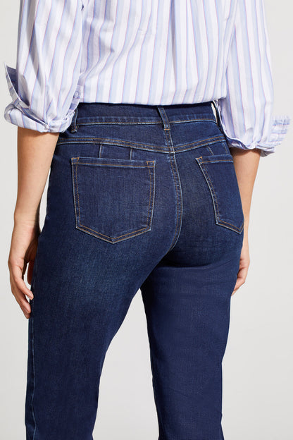 Sophia Curvy Straight Leg Jeans, by TRIBAL #7572V-5050