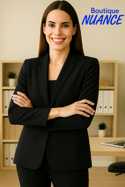 L’Intemporel Chic – Le Veston Noir Joseph Ribkoff #233060