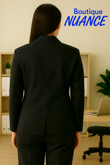 L’Intemporel Chic – Le Veston Noir Joseph Ribkoff #233060