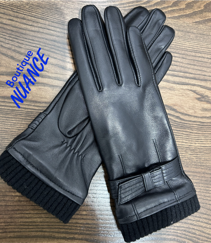 Élégance et chaleur — Les gants de cuir Bedard #F5-1187