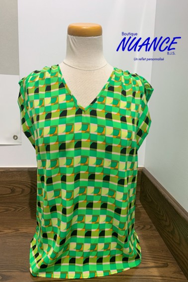 Illusion Vibrante Lime - Le Chandail Alison Sheri #A45570