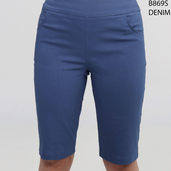 Slip-on Bermuda shorts with front pocket Dévia #B869S