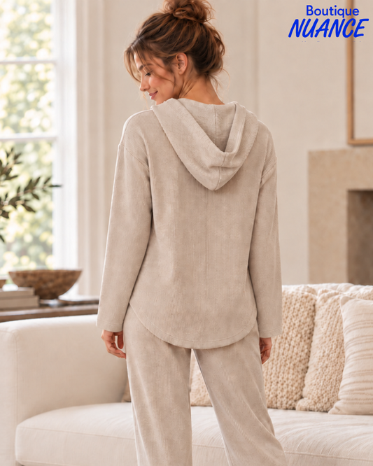 Haut à capuchon et imprimé floral doré – Cherishh #C9129