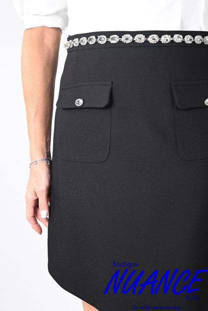 Jupe noir stylé de Frank Lyman # 233806U