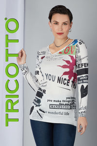 Chandail tricot fait par Tricotto # F-754