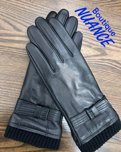 Élégance et chaleur — Les gants de cuir Bedard #F5-1187