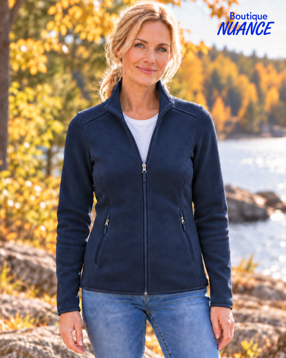 Veste zippée en Algonquin Fleece à effet chiné – DKR & Company #AFL-100