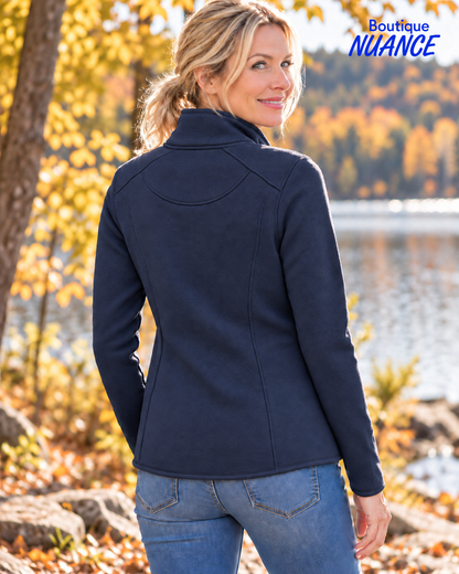Veste zippée en Algonquin Fleece à effet chiné – DKR & Company #AFL-100