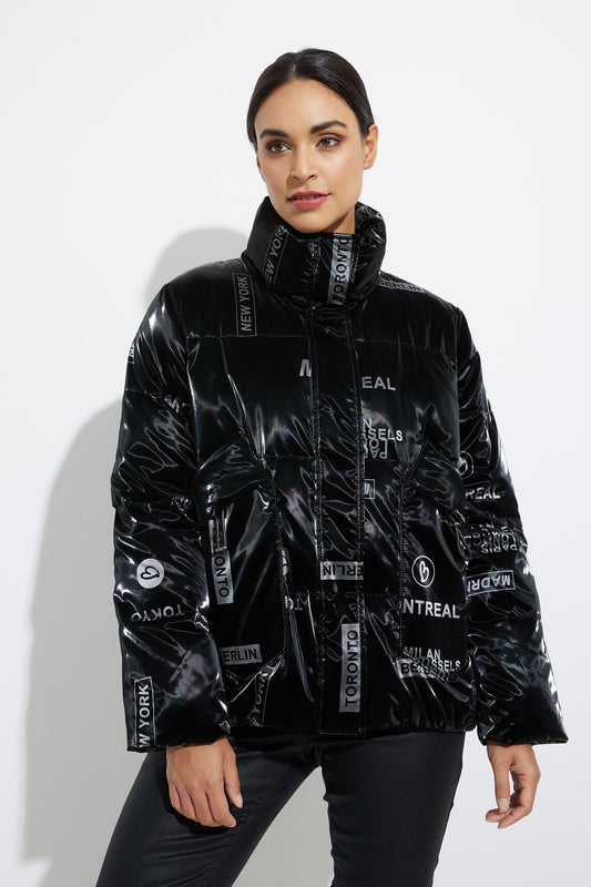 Éclat Urbain – Le Manteau Lustré Charlie B #C6226P-403B